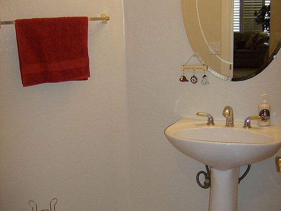 Stylish powder room downstairs