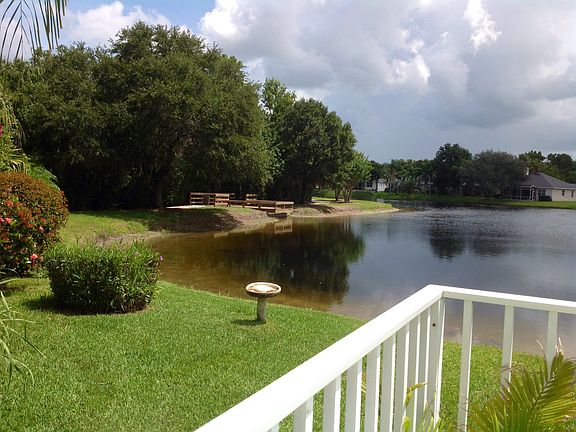 view of dock from backyard