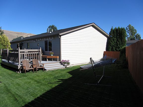 A view of the back yard.