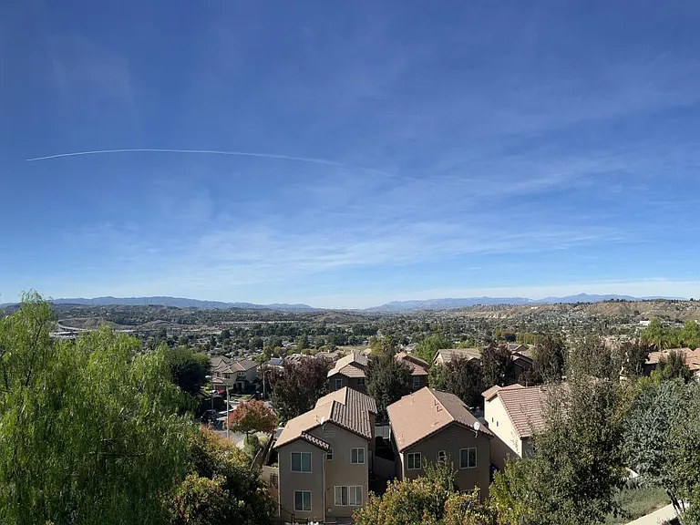 panoramic photo of view from 2nd floor master deck