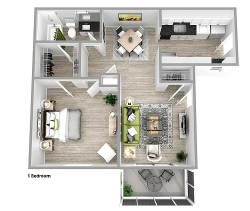 Floor plan One Bedroom