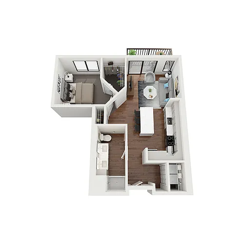 Floor plan Island
