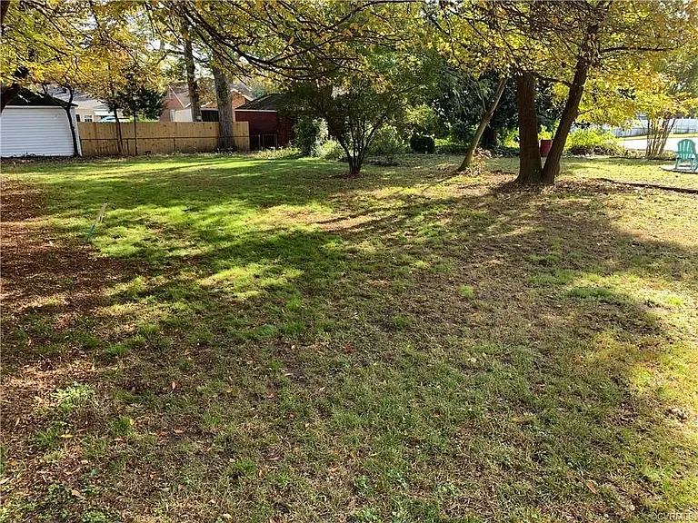 Large backyard