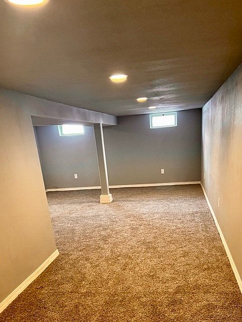 Rec room in basement