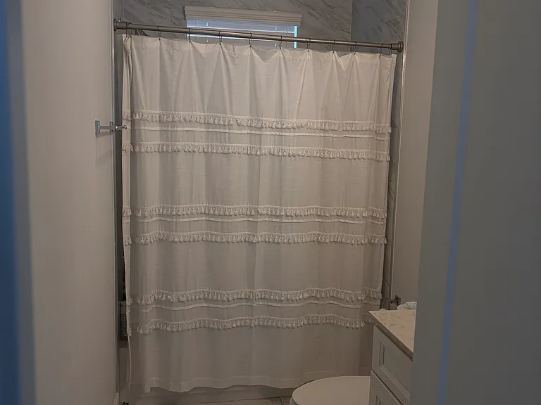 Upstairs bathroom. Shower/bath combo