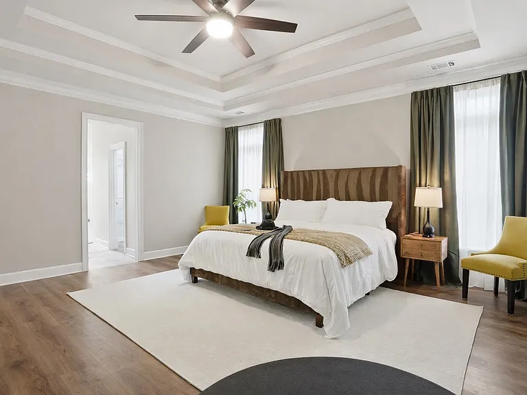 Calm and comfortable primary suite with room to unwind