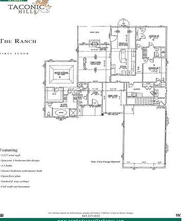 One level living! Spacious open layout. Plan subject to change. 3 car garage optional.