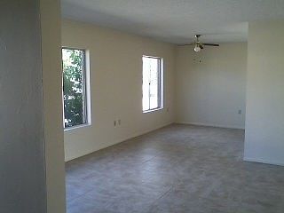 Living/dining room from entry foyer