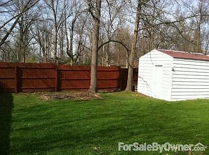 Backyard view from the deck