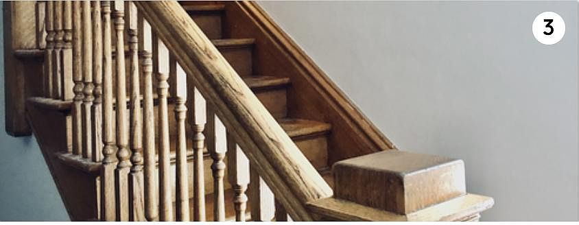 Stairway/ shared space inside the house.