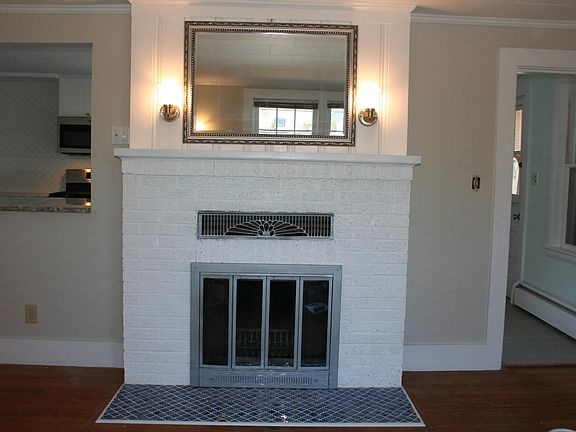 Wood burning fireplace