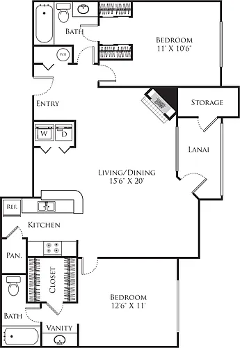 Floor plan 2B