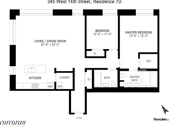 2nd image of 345 W 14th St APT 7D