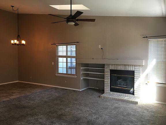 Living room and dining area