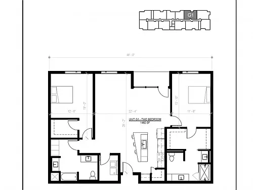 Floor plan G1