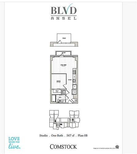 Floor plan Studio-0B