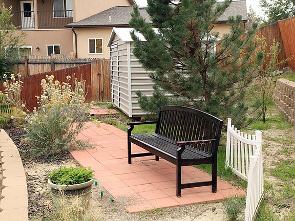 upper terrace in back yard