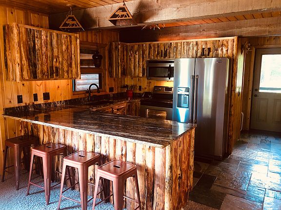 Granite counters in kitchen