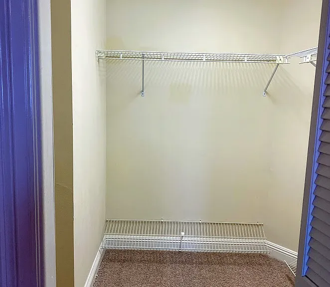 Walk in closet in bedroom #2
