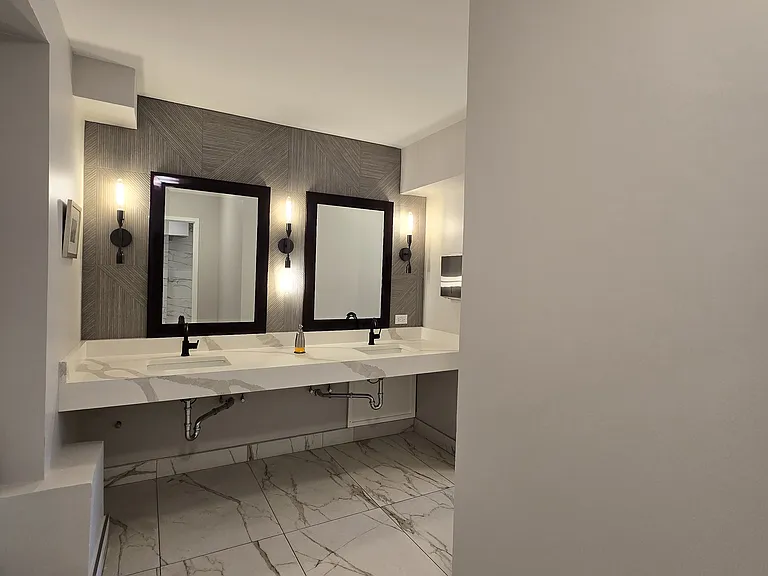 rooftop recreation area bathroom