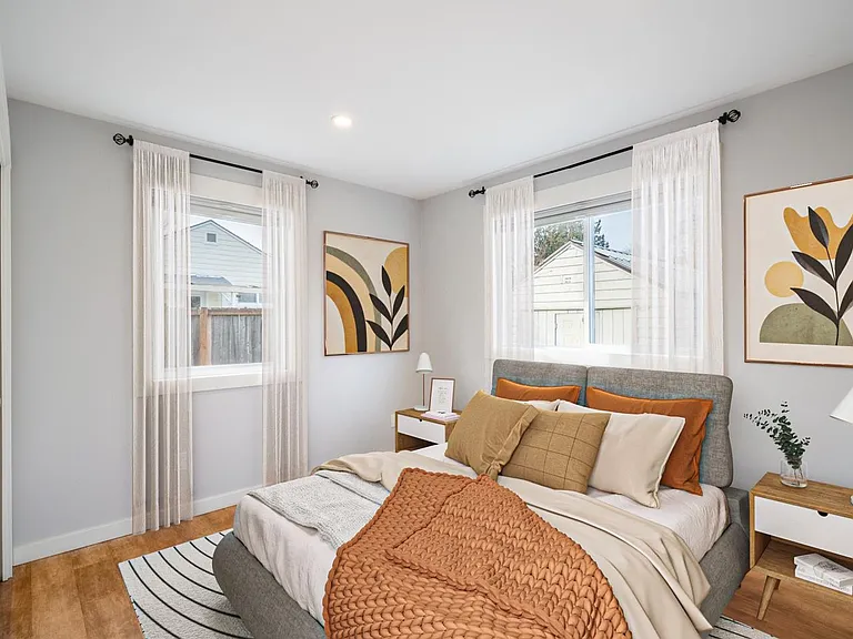 Bedroom 3. This image shows a virtually furnished space. Bedrooms come unfurnished.