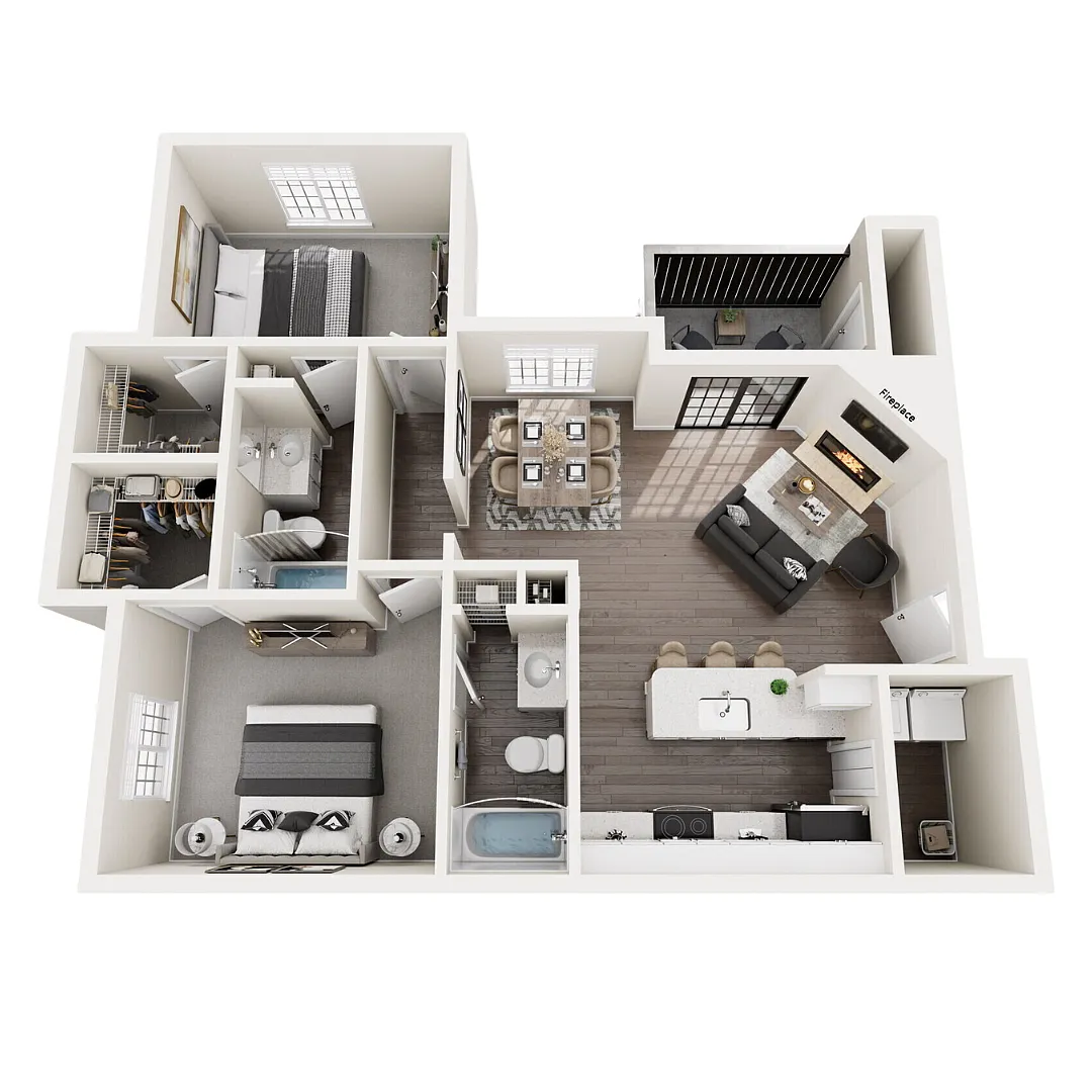 Floor plan B1 Renovated