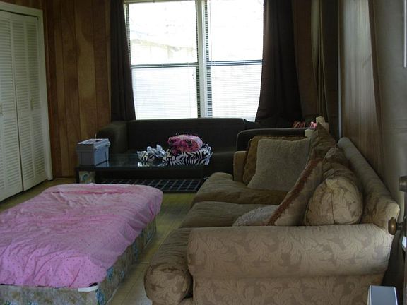Partial view of the family room.