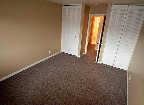 One of two large bedrooms