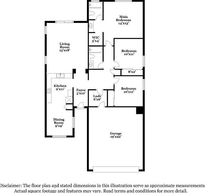 3 bed, 2.0 bath, 1310 sqft, $1,855 — Photo 2