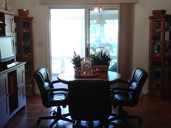 dining area with patio doors