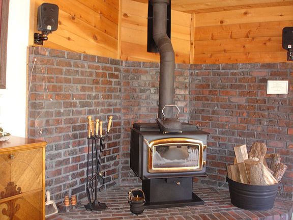 Wood Stove in Greatroom