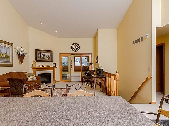 View from kitchen into Living Room
