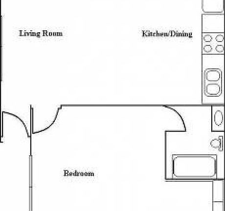 1 Bedroom Floor Plan