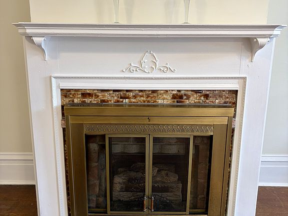 Fireplace.
