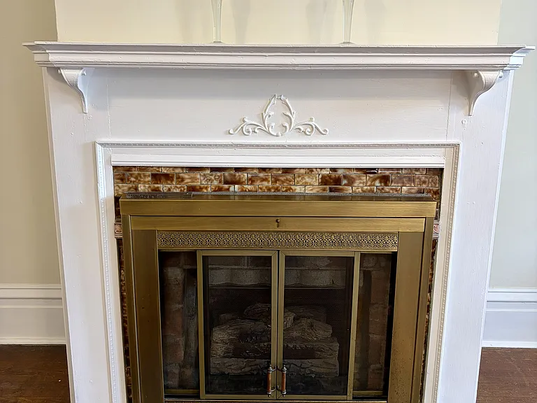 Fireplace.