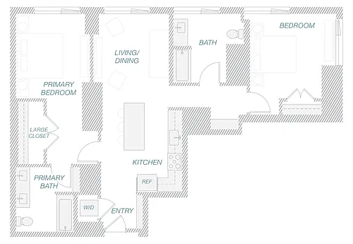 Floor plan 2-6C