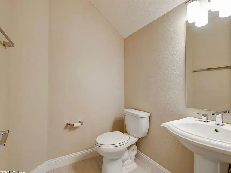 powder room at the entrance