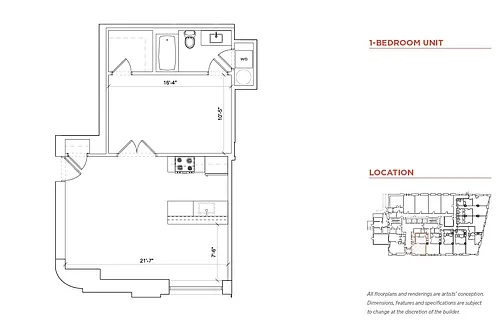 Floor plan 1 Bedroom
