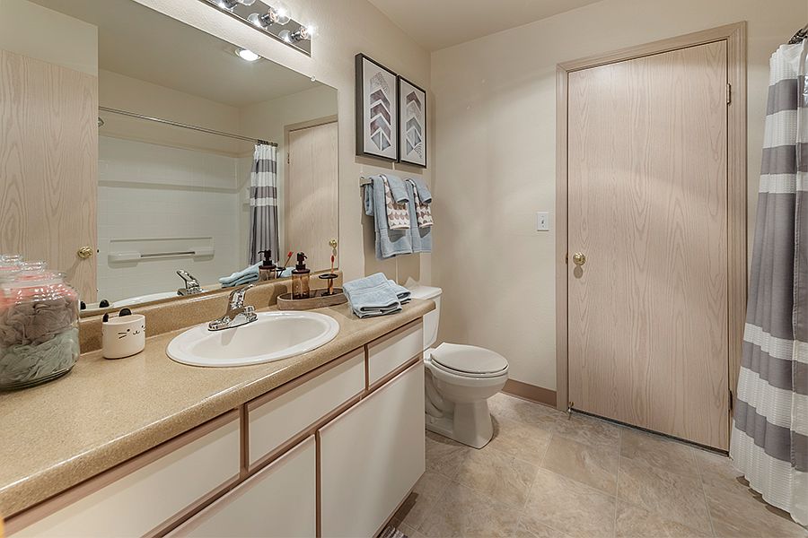 Built-in storage in bathrooms