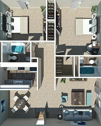 Two Bedroom Two Bathroom Two Bedroom Two Bathroom