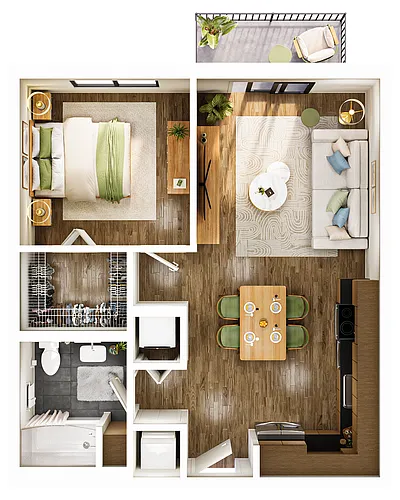 Floor plan A1B