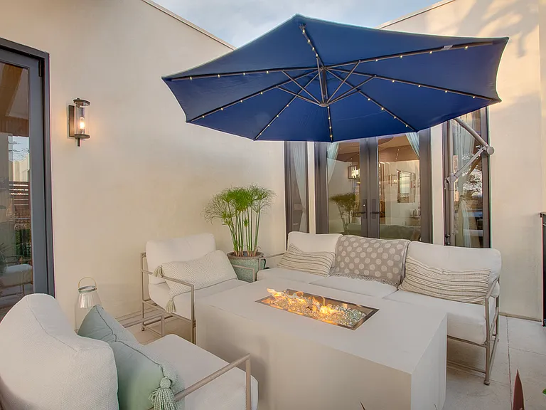 Private patio off primary bedroom