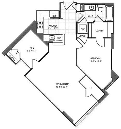 Floor plan Lincoln with den