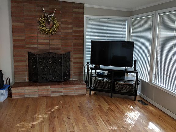 Living room fireplace (tv not included!)
