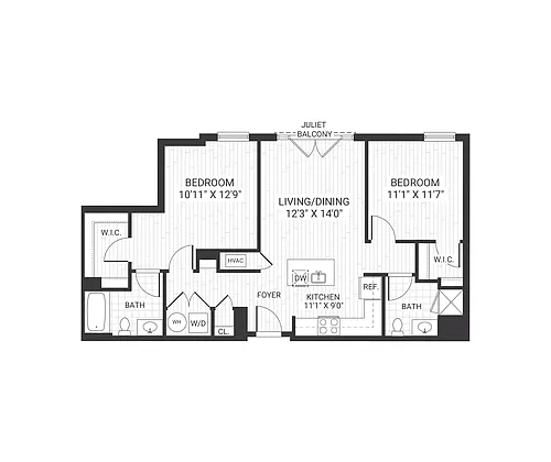 Floor plan B01