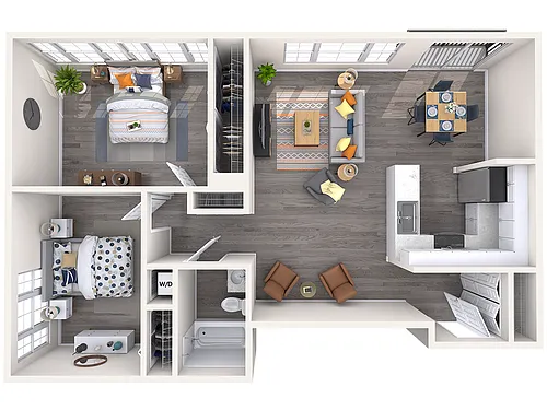 Floor plan The Barcroft, Renovated