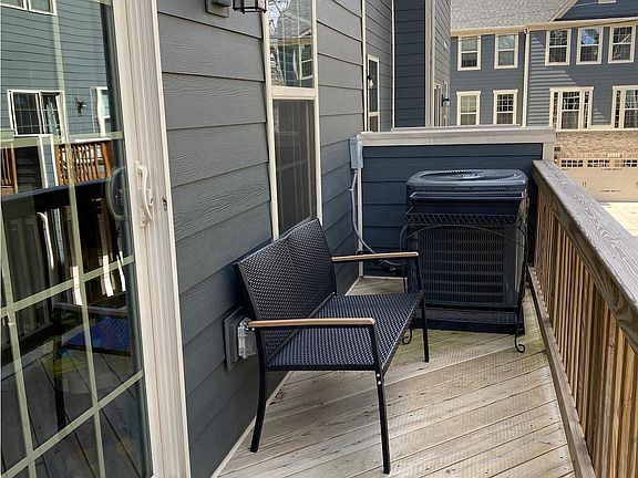 Right side of balcony/deck