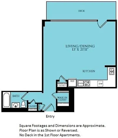Floor plan Mariner - Studio