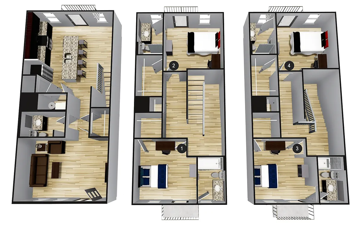 Floor plan B4 - 4X45
