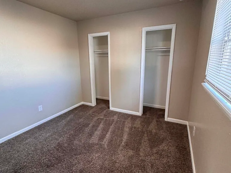 this is another look at a bedroom with closet in our two bedroom units.